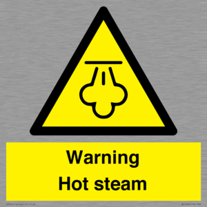 Warning Hot steam